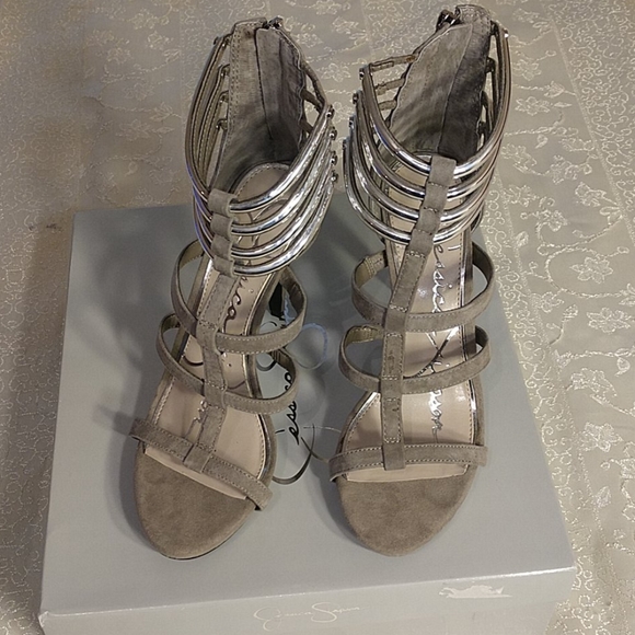 Jessica Simpson Shoes - Jessica Simpson  Cendini Clapton Grey heels